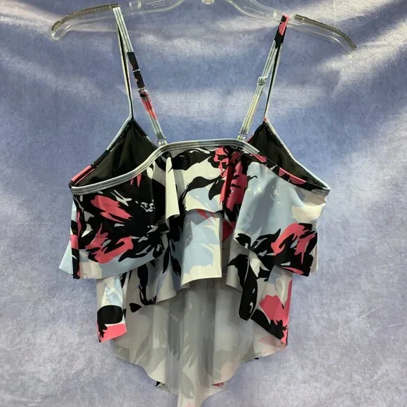 American Trend High Waisted Tankini Flounce Top NWOT - Picture 3 of 4